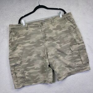 George Cargo Shorts Mens 42 Green Relaxed Camo Army Utility Outdoor Hiking Sport